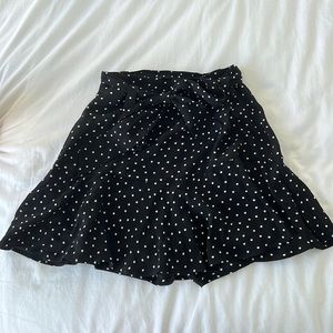 Poka-dot mini skort